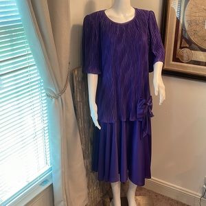 VINTAGE GILBERTI FANCY PURPLE DRESS SIZE 18